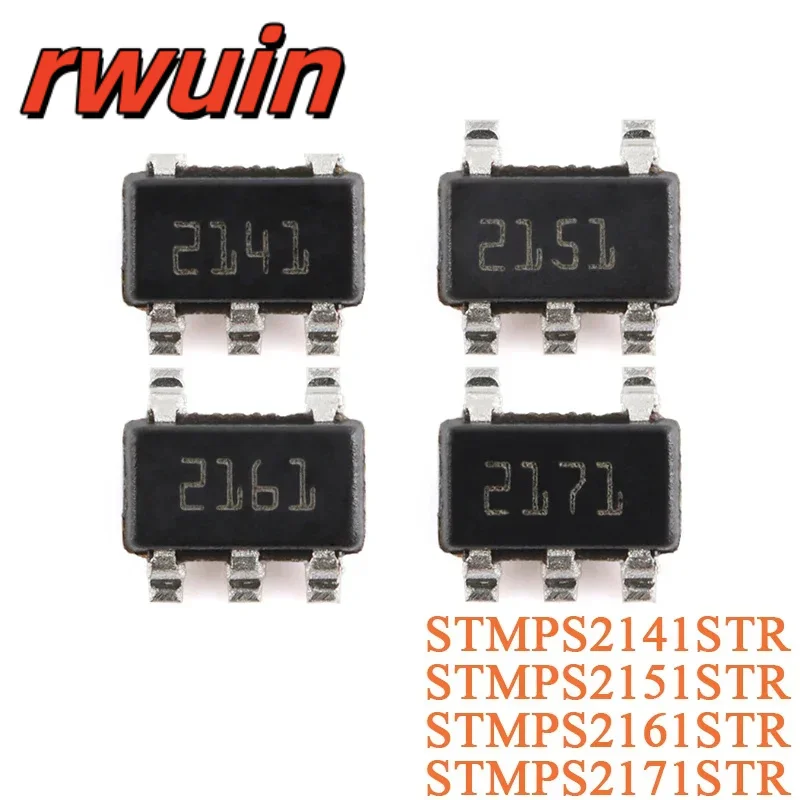 50PCS/5PCS STMPS2141STR STMPS2151STR STMPS2161STR STMPS2171STR SOT-23-5 Enhanced Single Channel Power Switch Chip