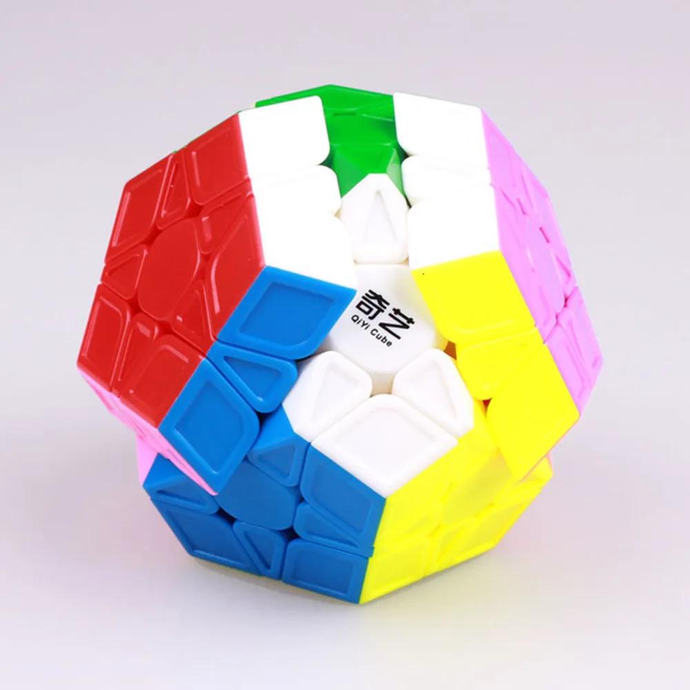 Magiczna kostka QiYi S Megaminx prędkość profesjonalne 12 stron Puzzle Cubo Magico edukacyjne zabawki dla dzieci łamigłówka Puzzle zabawki