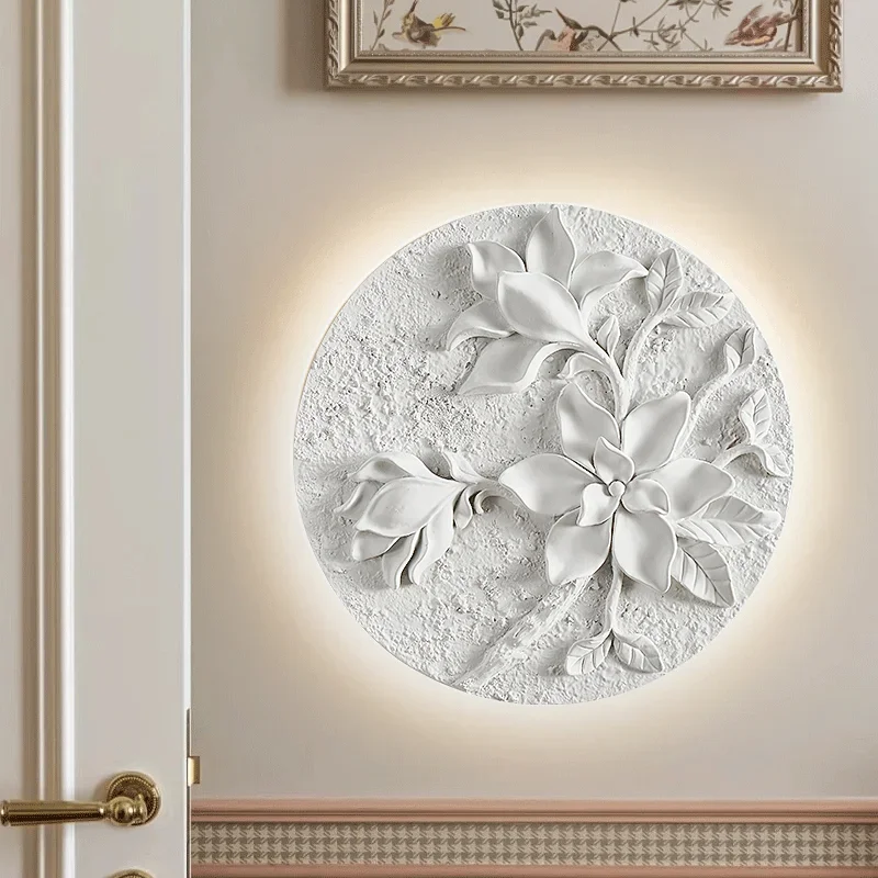 

French retro round white wall lamp for bedroom and living room, milky white glass lampshade lighting fixture YX548TB