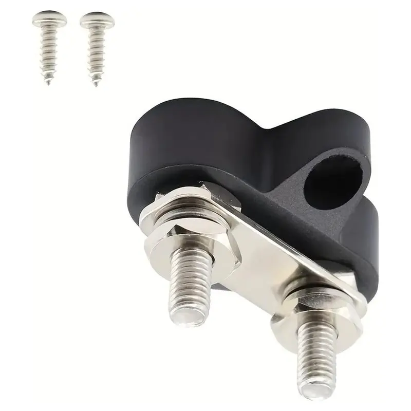 【CYBER MONDAY】Heavy Duty Bus Bar Stud Bus Bar Heavy Duty Battery Power Distribution DC 48V Busbar Red/Black Automotive RV Boat