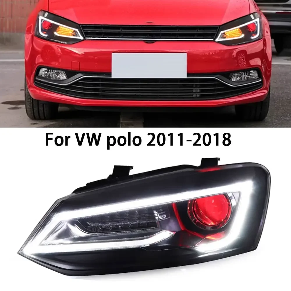 

Car Headlights For VW POLO 2011-2018 LED Auto Headlamp Assembly Upgrade High Configure Projector Lens Accessories Kit
