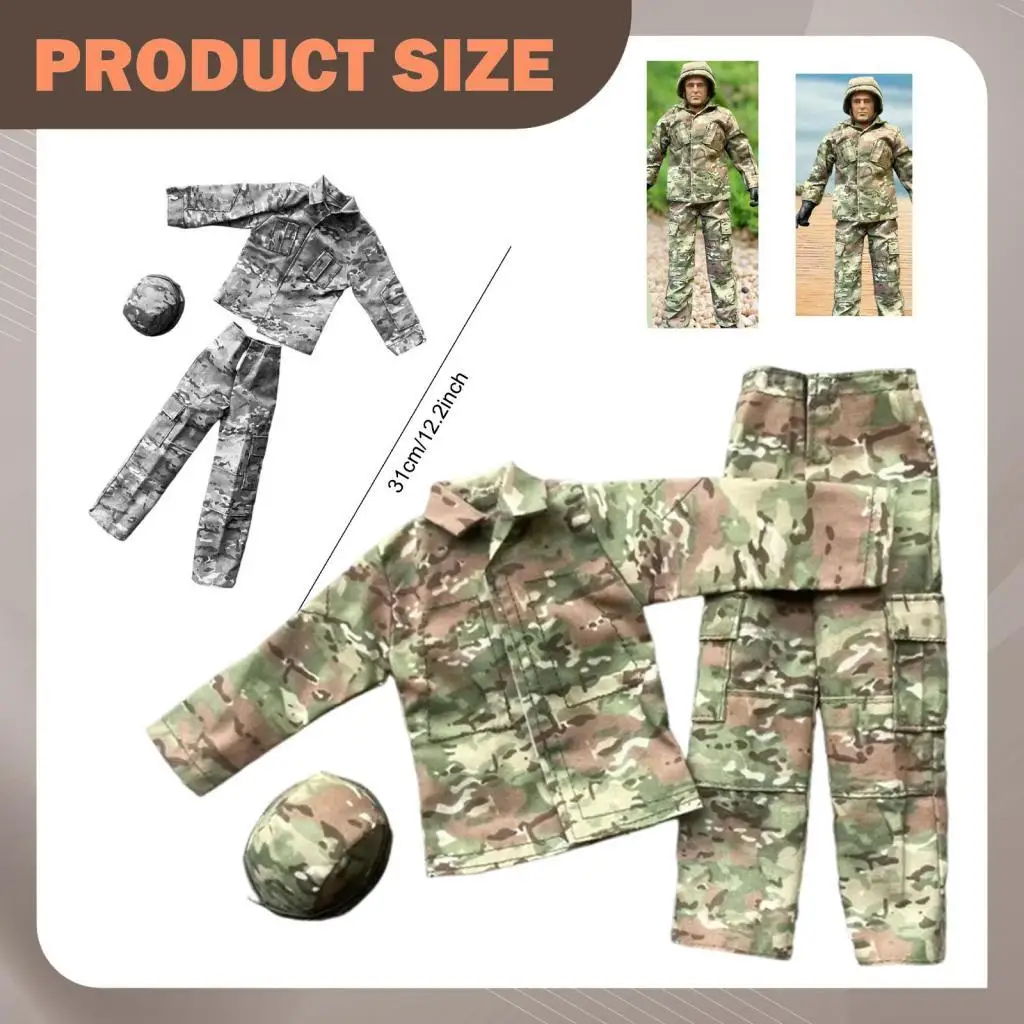 

1:6 Action Figure Clothes Uniform Set Jacket Pants for 12 Inch Male Figures