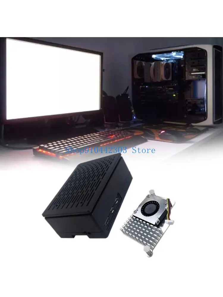 

652F Enclosure Case with Optional Official Heatsink Fan for RPI5 Development Board