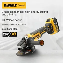 Dewalt-ブラシレスフラットヘッドアングルグラインダー、ベア工作機械、切断機、20vリチウム電池、125mm、dcg405