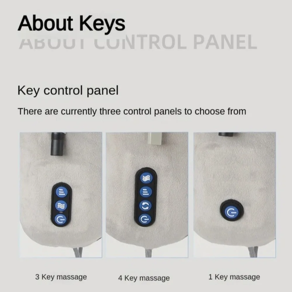 

Intelligent U Shaped Neck Massage Pillow Vibration Massage Heating Function Cervical Shoulder Massager Warm Soft