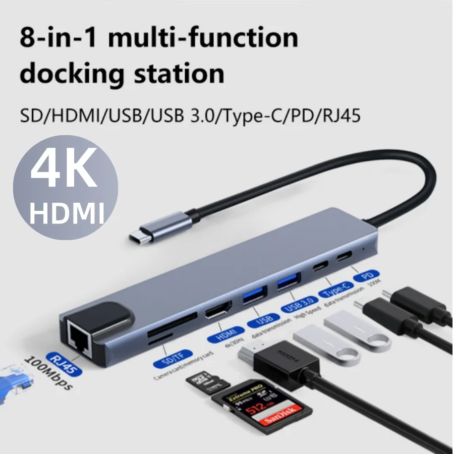 8 In1 Usb C Hub Typ… - image
