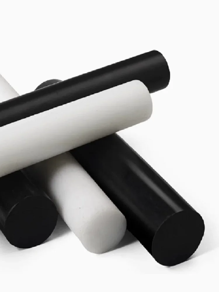 Barre d'arbre de tige en Nylon POM en plastique Acetal Delrin noir et blanc, 5mm 6mm 8mm 10mm 12mm 15mm 20mm 25mm 30mm 35mm 40mm 45mm 50mm 220mm