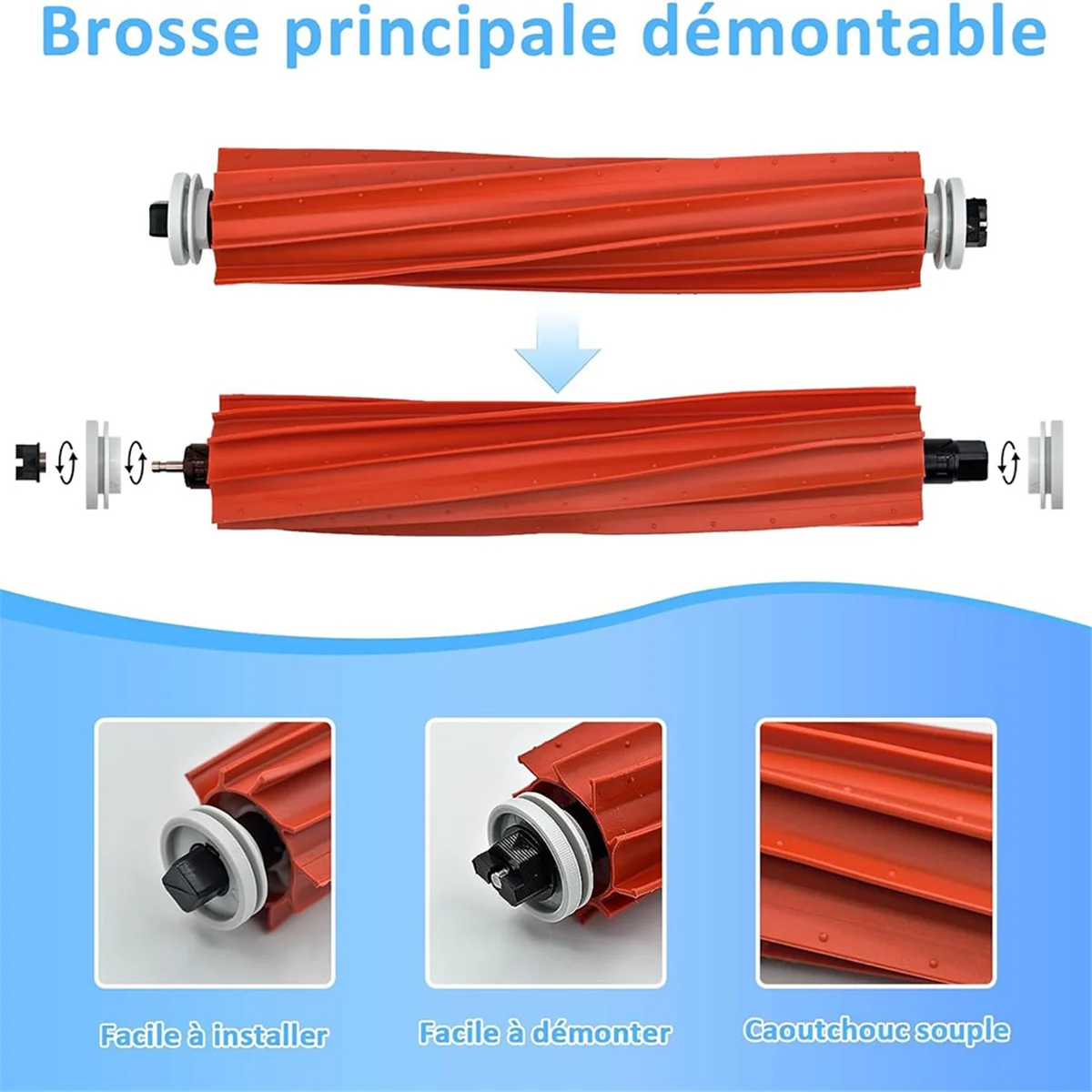 Accesorios Piezas de repuesto para Xiaomi Roborock S7 S7+ S7 Plus S7 MaxV Plus Ultra T7 T7S T7 Plus T7S Plus, cepillos principales