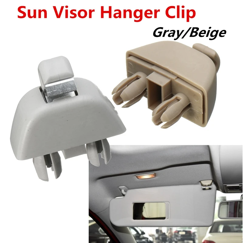 Sun Visor Hanger Clip Holder For Audi A6 C6 VW Passat B7 Polo Up! Skoda CITIGO RAPID Seat MII 6RD857561Y20 6R0857561Y20 Hooks