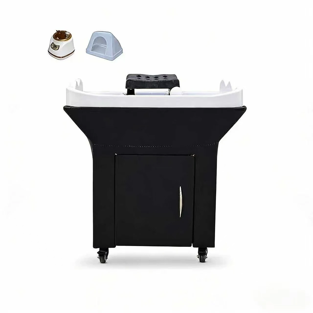 ！@Mobile Head Therapy Basin with Water Hose Steaming Water Circulation Hair Washing Bed Beauty Salon Hair Salon Hair Washing Bas