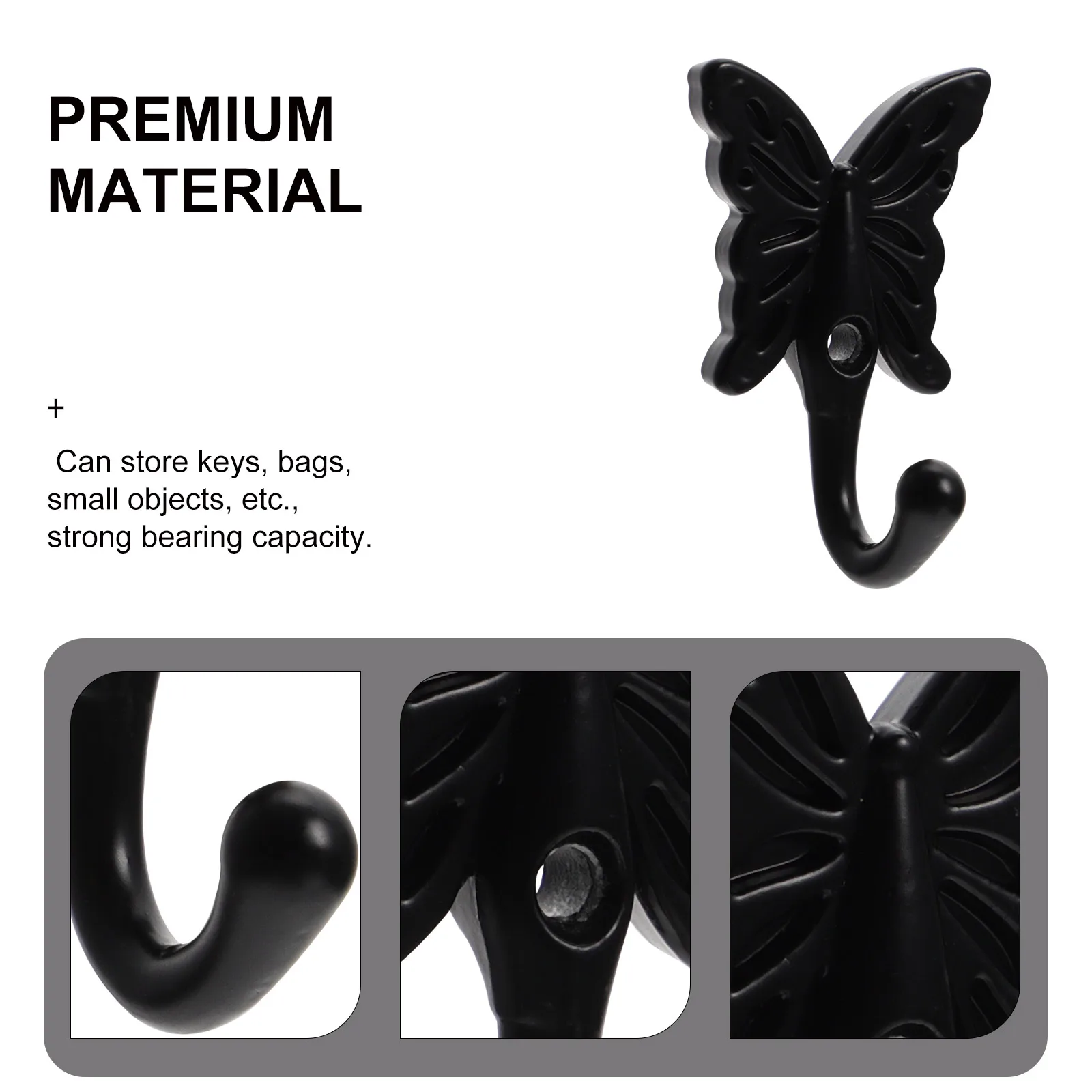 

5PCS Zinc Alloy Hangers Creative Shaped Design Multi functional Clothes Hat Hanger Hook Storage Solution