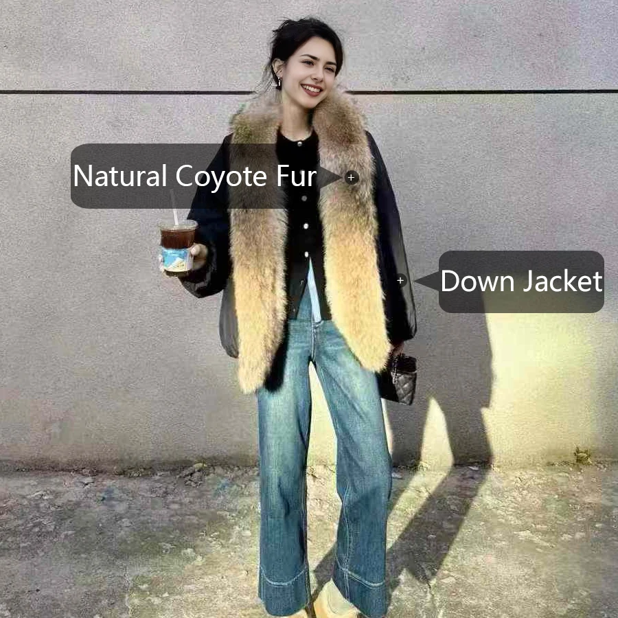 قصيرة أوزة أسفل سترة المرأة الشتاء سترة منفوخة طوق موضة جديدة أوزة أسفل معاطف