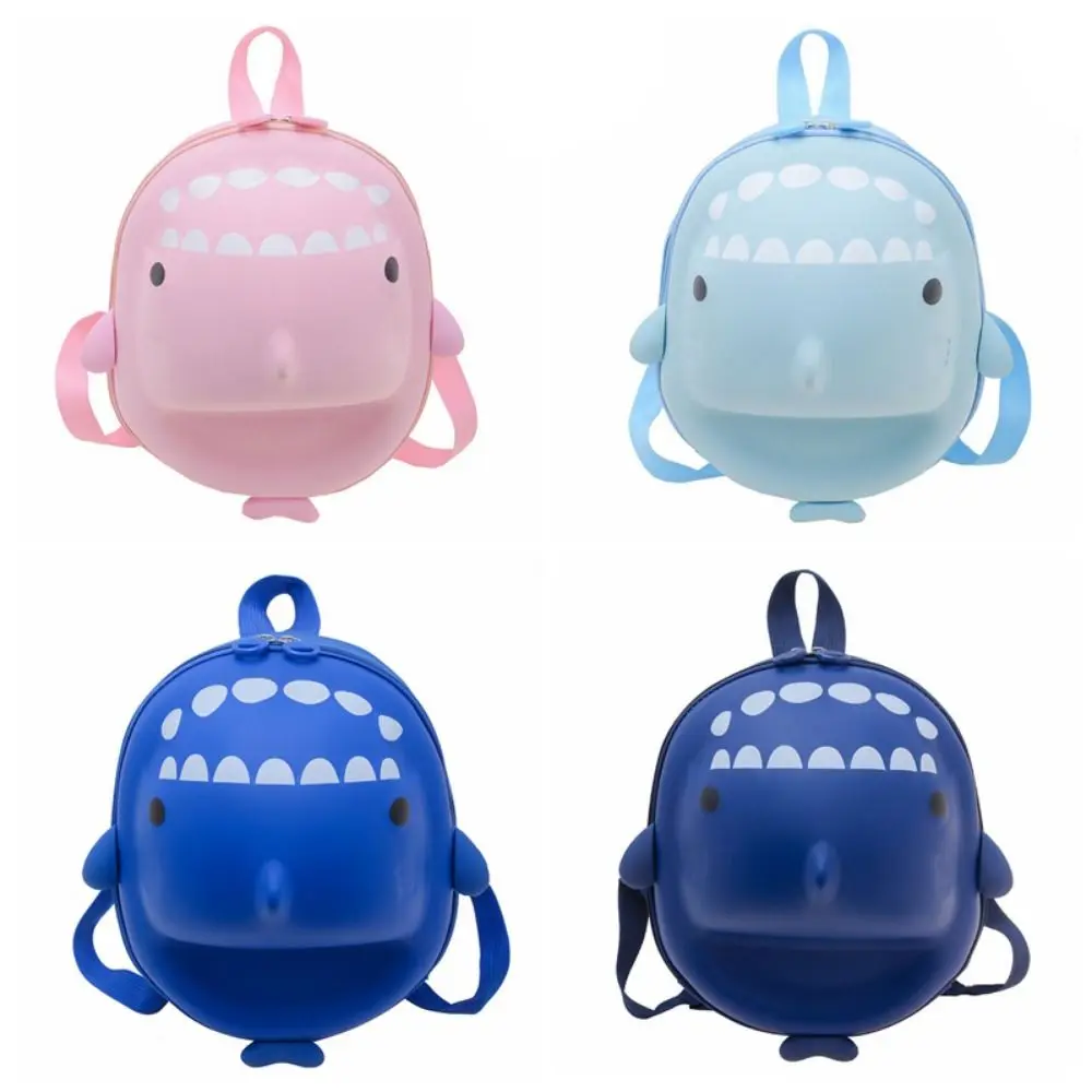 Multipurpose Cute Toddler Backpack 3D Creative Eggshell Bag Waterproof Adjustable Shark Backpack Kindergarten