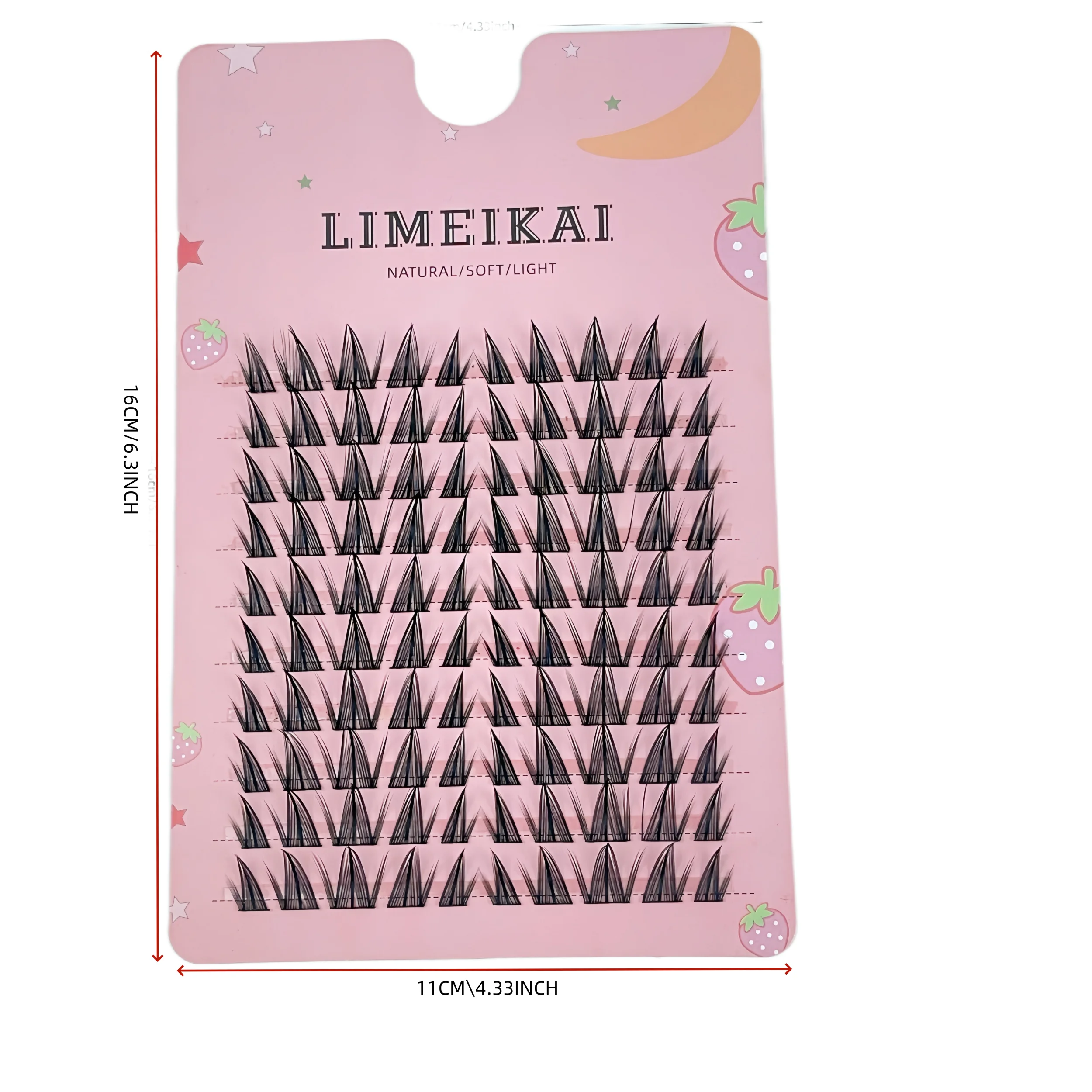 100 pezzi di ciglia finte girasole, riutilizzabili e stile naturale, strisce fini, adatte per principianti, design con ricciolo C/d