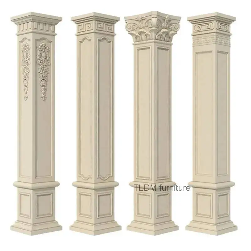Square Column Head Mold for Roman Columns European Plastic Building Model Convenient Design Square Pier Mold Creative for Gate A