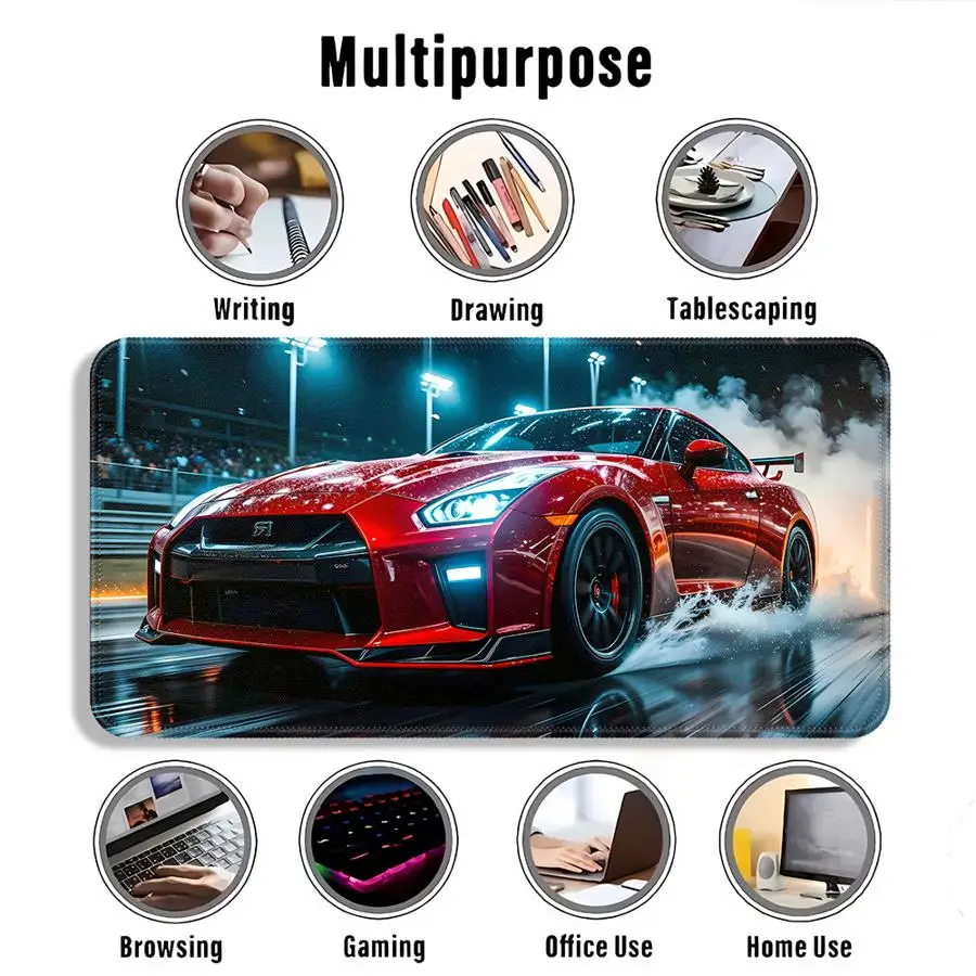 Cool Car Waterproof Mouse Pad Keyboard Mouse Pad Game Console Pad Computer Laptop Pad Desk accessories office Pad