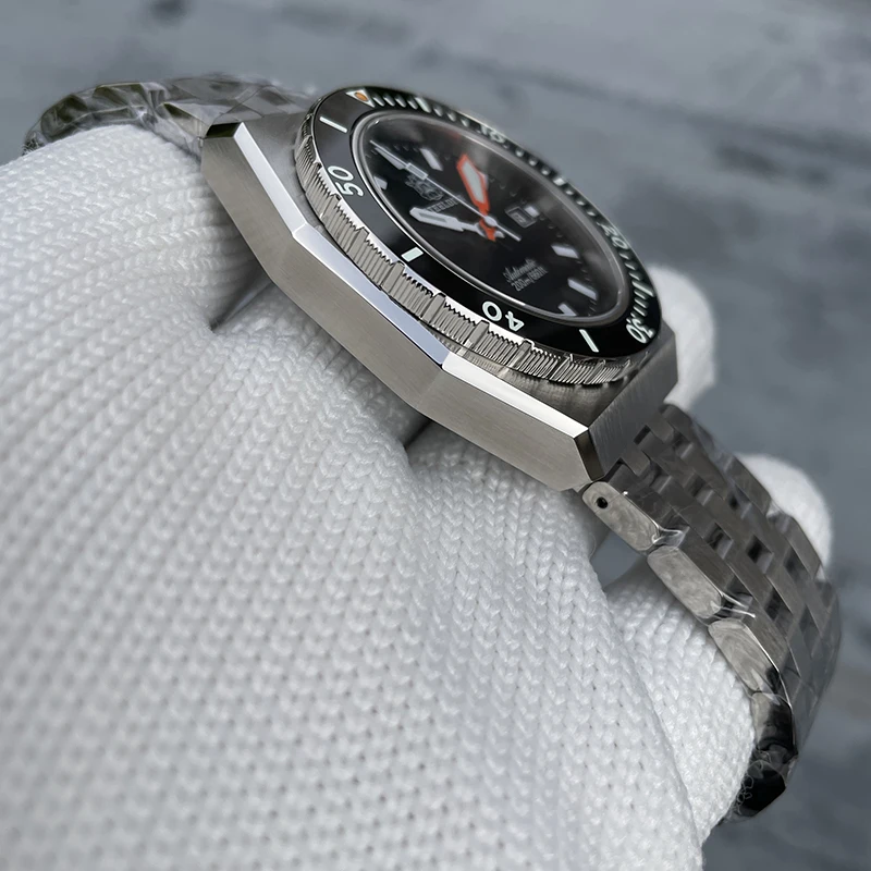 Мужские дайверские часы STEELDIVE, 42 мм, автоматические механические наручные часы, водонепроницаемые 20 бар, BGW-9, светящийся сапфир, NH35, керамический безель, спортивный