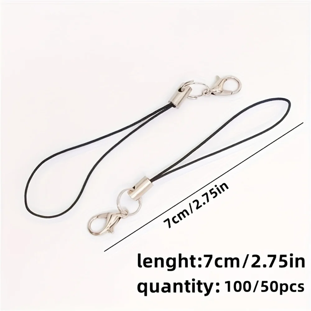 [Vibrant Multi-Color] 100/50pcs Vibrant Multi-Color Lobster Clasp Hooks | Durable Zinc Alloy | Ideal for Beading & Crafting Proj