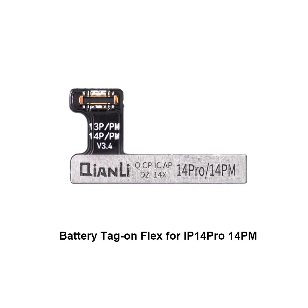 Qianli Battery Tag-on Flex Cable for iPhone 14 13 12 11Pro Max Compatible for Copy Power/iCopy/Apollo Battery Programmer Tools