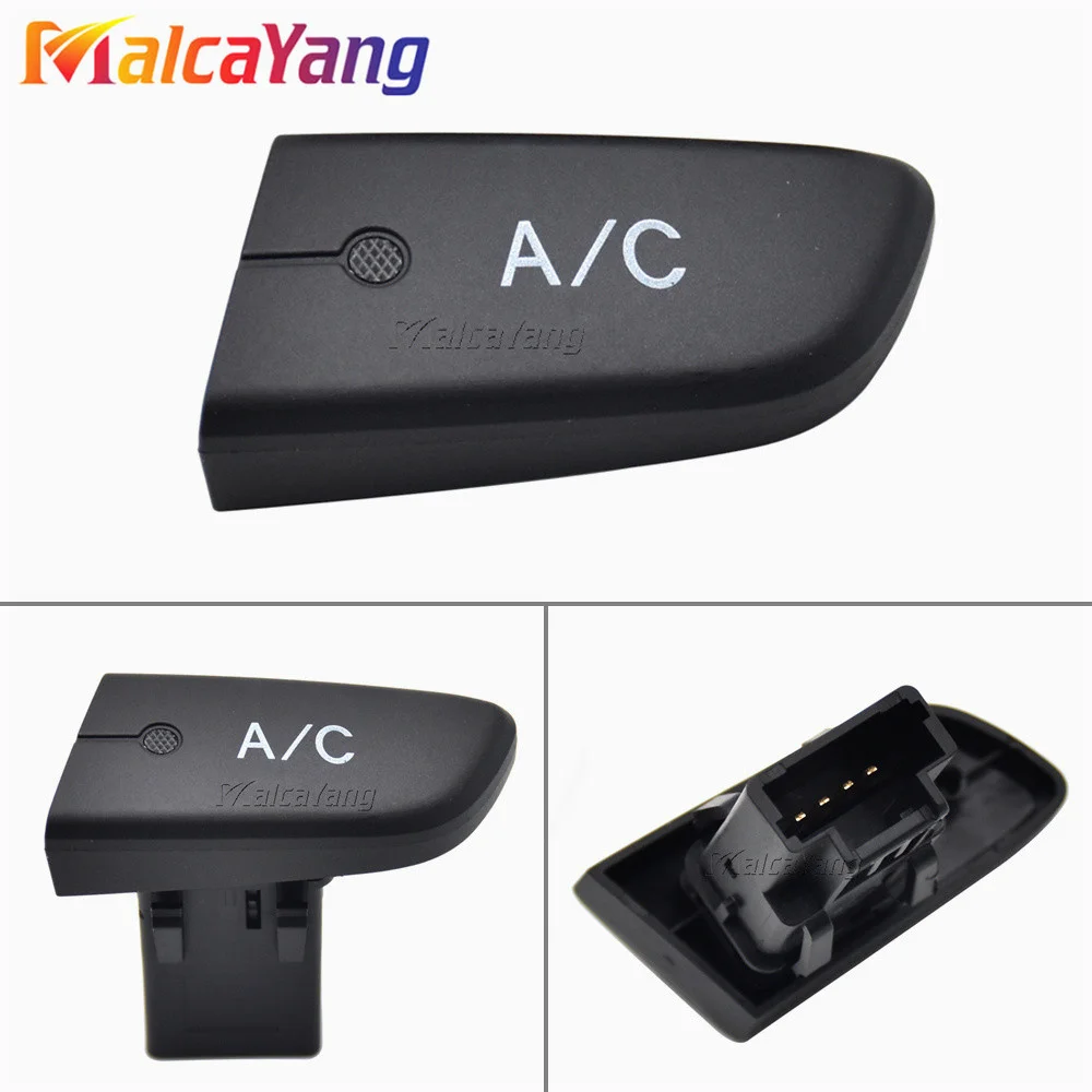 Air Conditioning AC Switch Push Button with Cap 6554KX Replacement for Citroen C1 2005‑2014 car styling