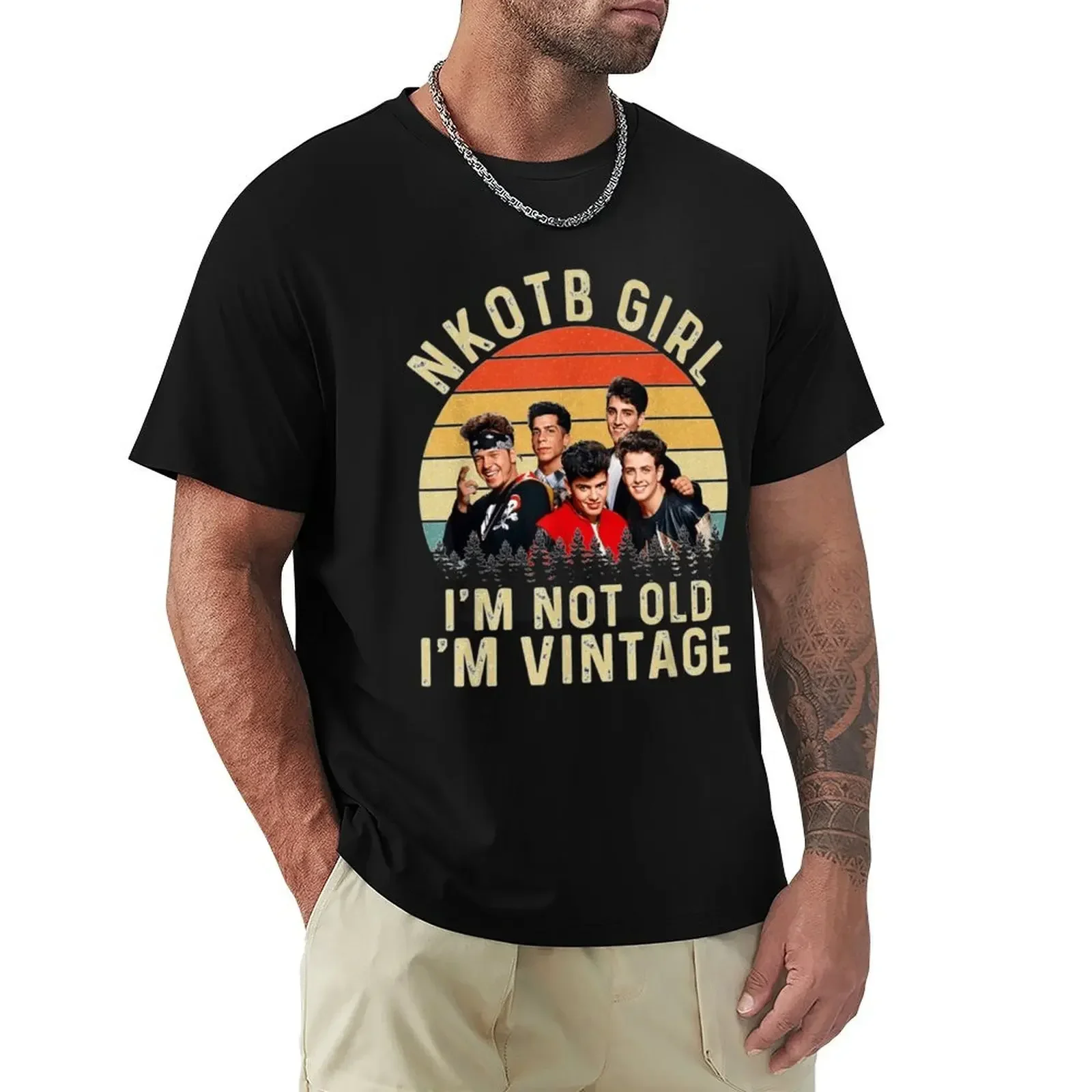 Retro NKOTB Girl I'm NOT Old I'm Vintage s Gift For Fans, For Men and Women T-shirt oversizeds mens t shirts pack