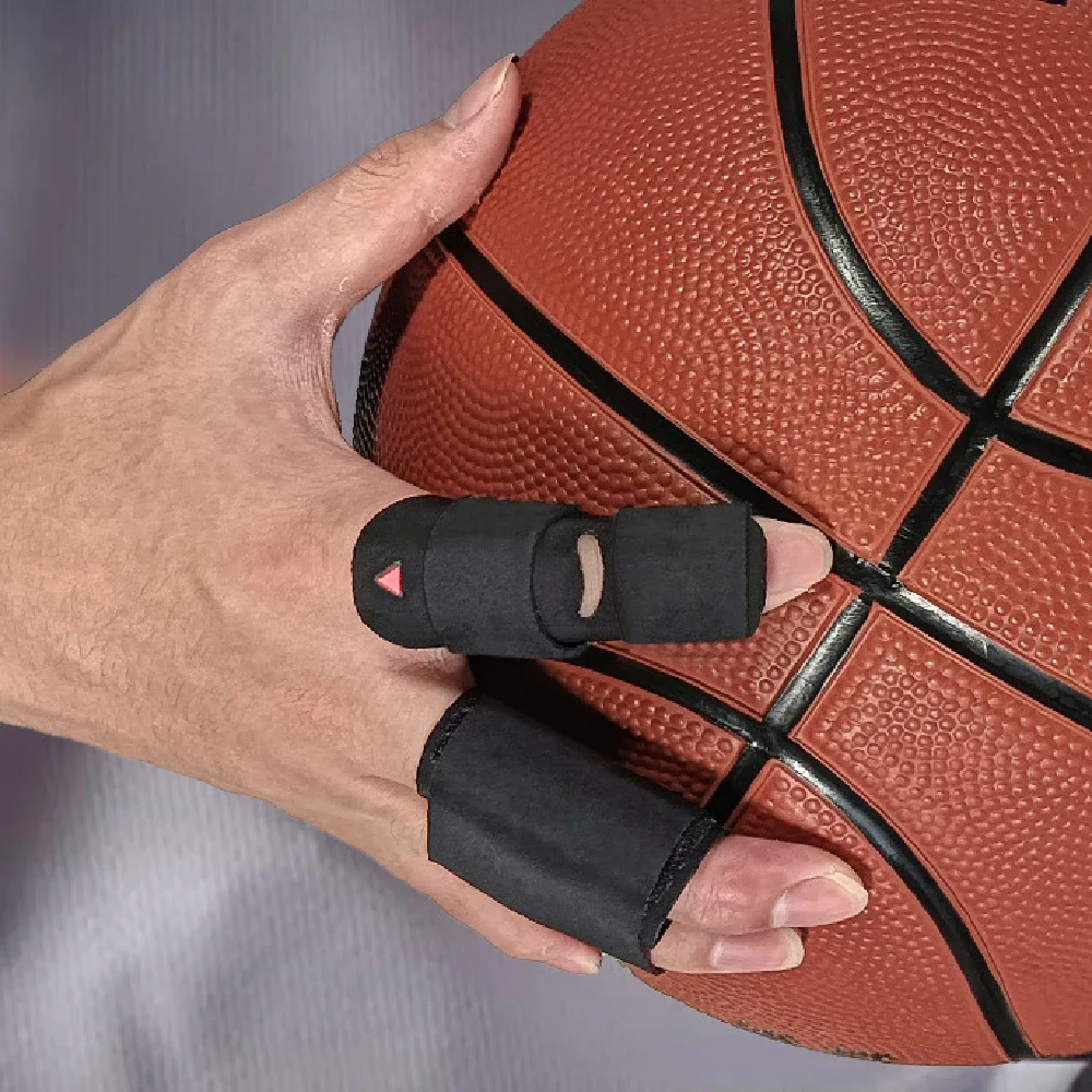 1PC Adjustable Finger Splint & Support Brace 1PC, Finger Joint Protector Sleeve for Basketball, Volleyball and Sports - view 6