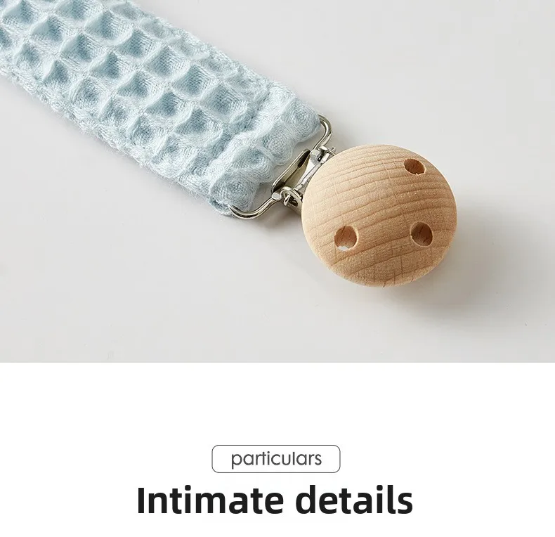 Personalisierter Schnullerclip-Halter, personalisierter Stoff-Schnullerclip mit Holzclip, handgestickter Name, Babyparty-Geschenk – Detail 16