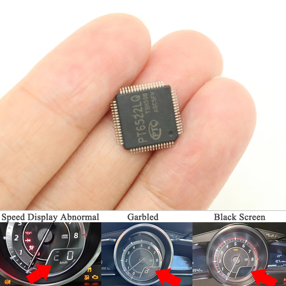 

For Mazda 3 Axela BM BN CX-3 DK 2 Demio DJ Car Front Instrument Speedometer Black Screen Display Fault Repair Power Chip