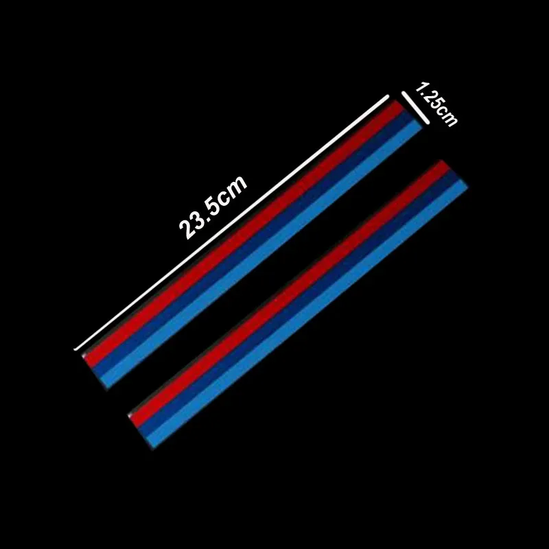 2Pcs M Power MPerformance Sticker For BMW E36 E46 E60 E90 320i 325 328 330 F30 F10 520 525 M3 M5 F20 E87 F47 E30 E39 X1 X3 X5