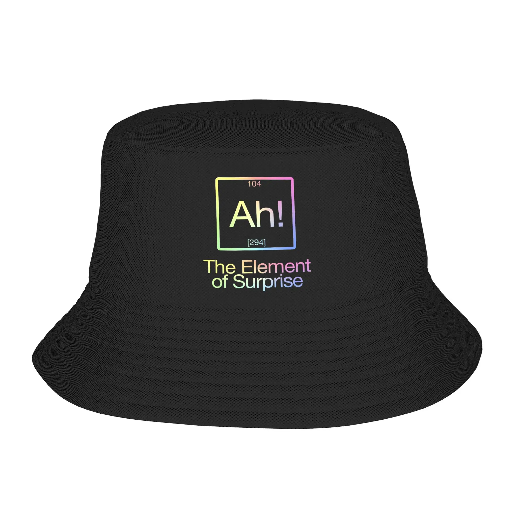 Unique Design Ah! The Element Of Surprise  Bucket Hat For Unisex UV Protection  Bob Hat Cap Beach Vacation Getaway Headwear