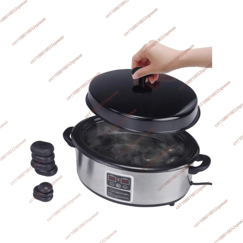 Constant Temperature Hot Stone Massage Heater, Touch Screen Digital Display Stone Warming Pot