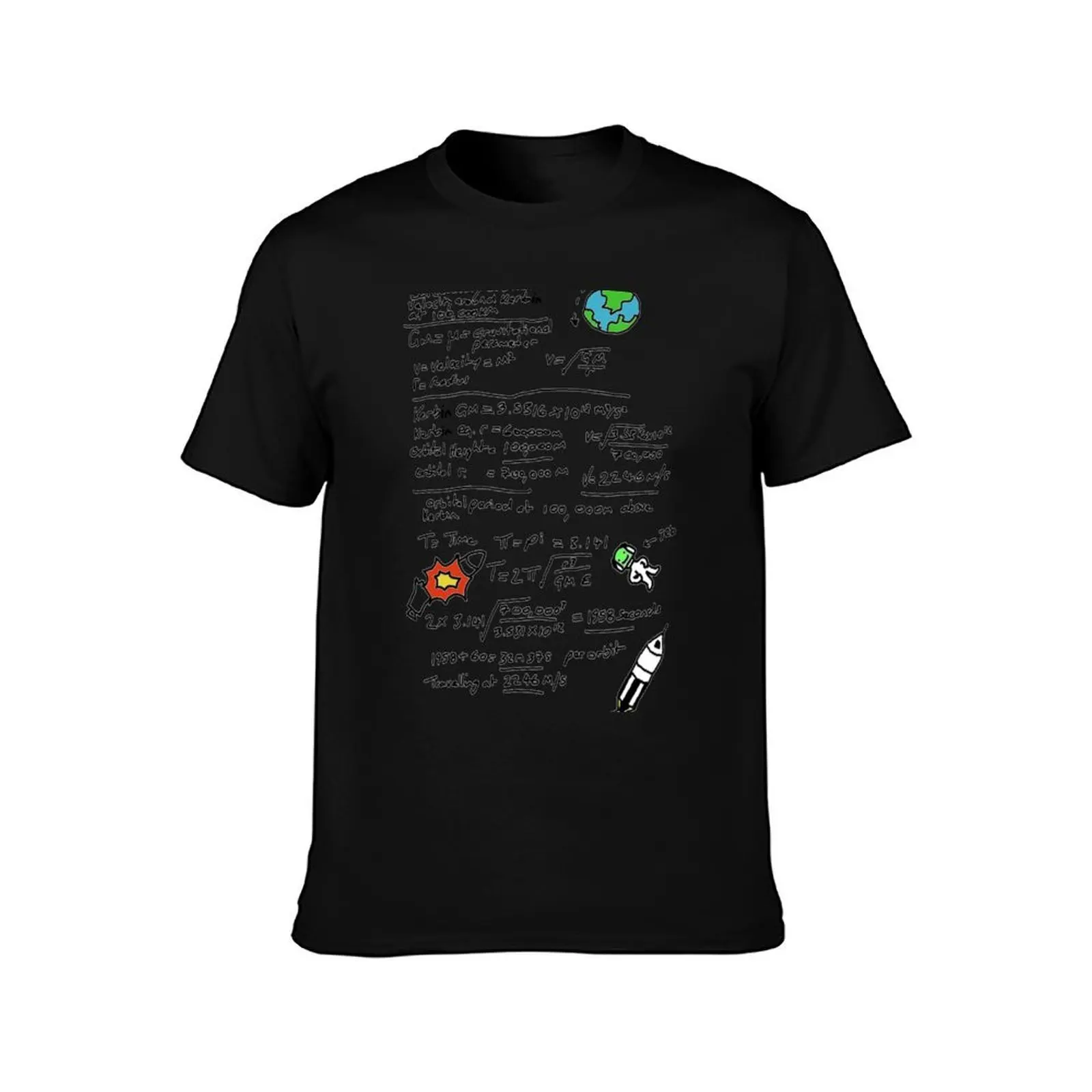 Kerbal Orbit Science 1 T-Shirt Big Size Loose Fit Tee Shirt T-Shirt