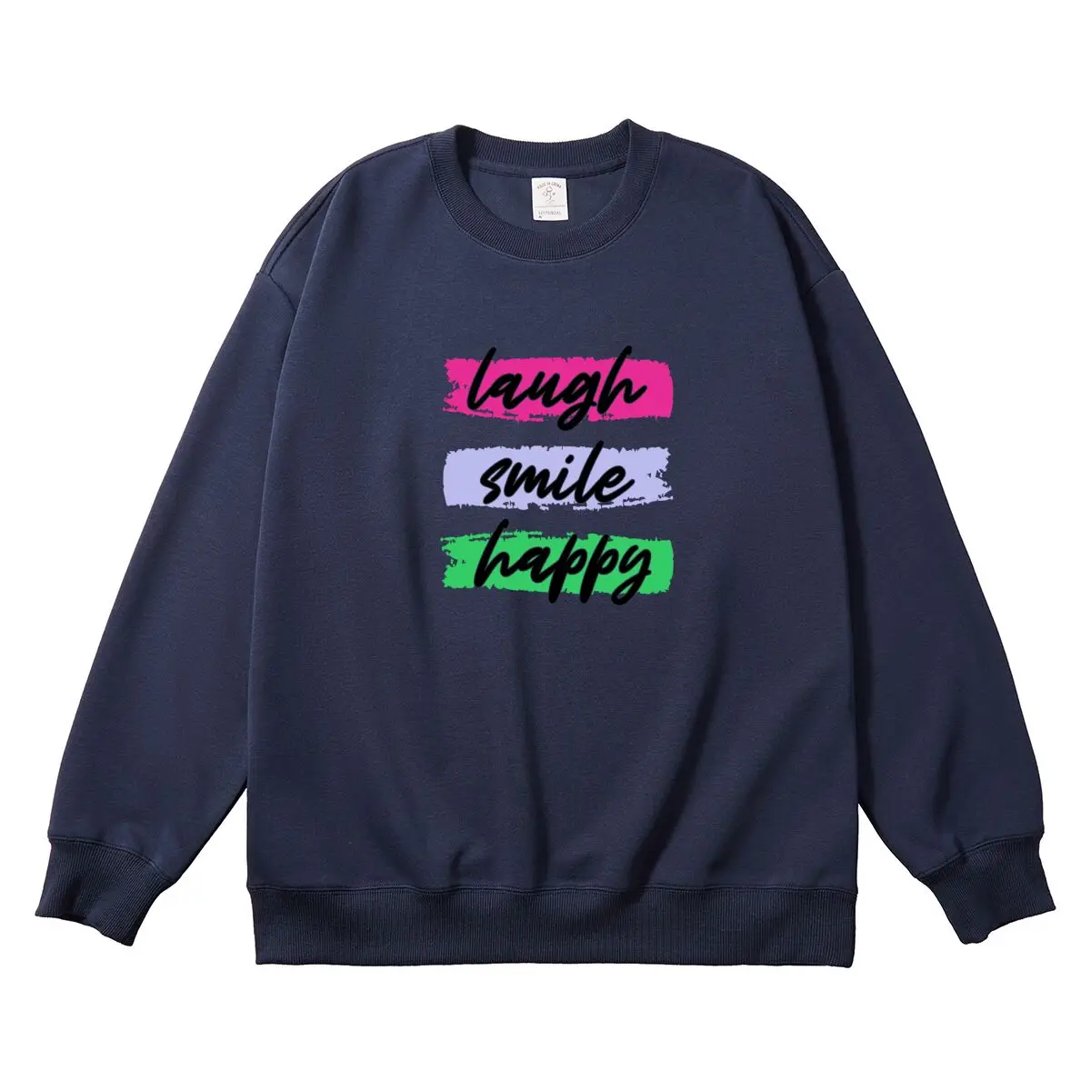 Oversized Women's Pullover Colorful Graphic Woman Tops Female Sweatshirt Round Neck Long Sleeve Autumn Winter Thick Clothes