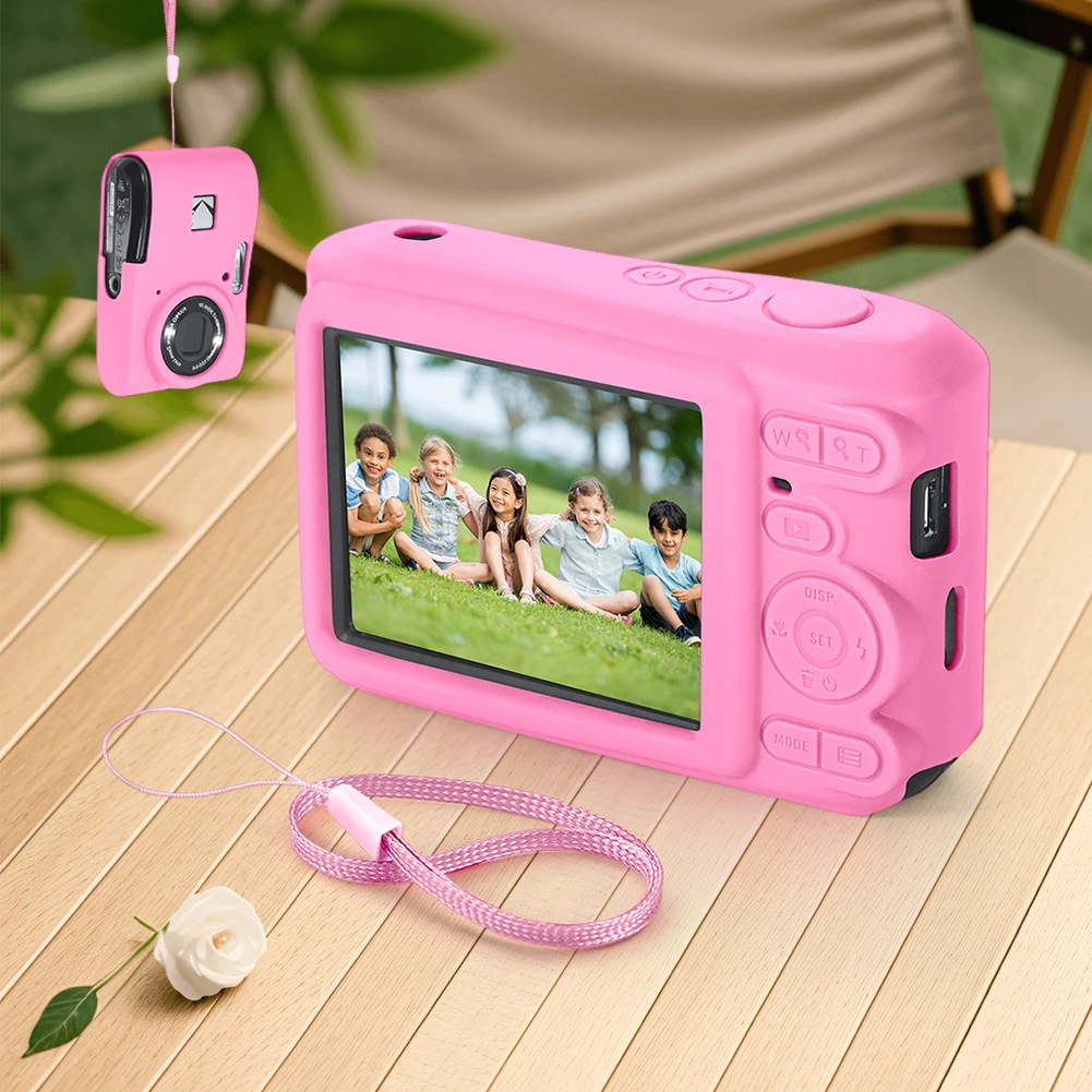 For KODAK PIXPRO FZ45 Digital Camera Cover with Lanyard Lightweight Camera Sleeve Wear Resist Outdoor Travel Camera Protect Case