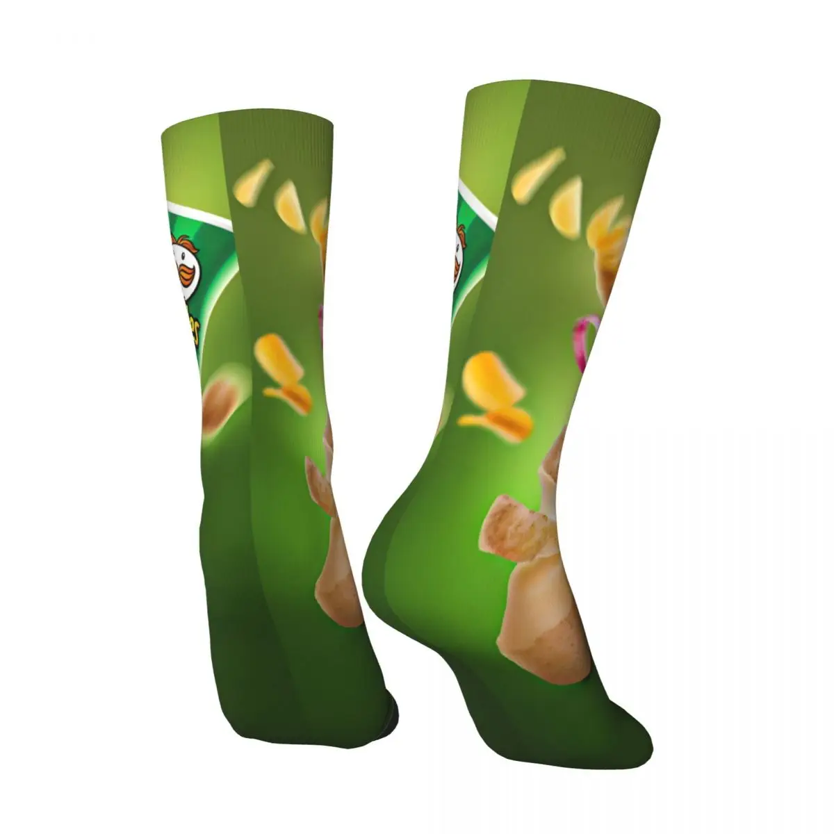 Pringles Chip Stockings Pattern Fashion Socks Winter Anti Slip Socks Men Climbing Breathable Socks