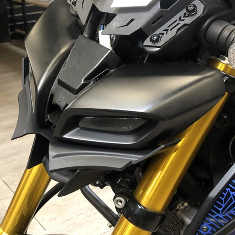 Для Yamaha MT15 MT-15 2018-2021 крылья передний пневматический обтекатель наконечника крыла защитный чехол из углеродного волокна