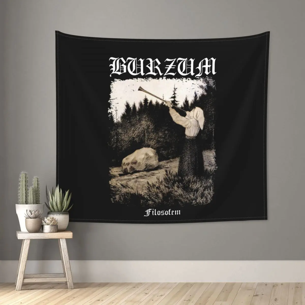 Burzum Flag Tapestry Colorful Polyester Wall Hanging Room Decor Table Cover Mandala Wall Tapestry