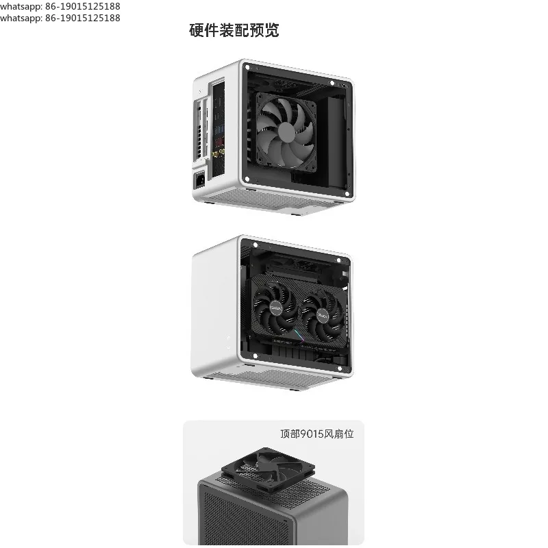 NEW  2026  All Aluminum Alloy Integrated Molding ITX Small Chassis MQ6 Desktop Mini Desktop A4