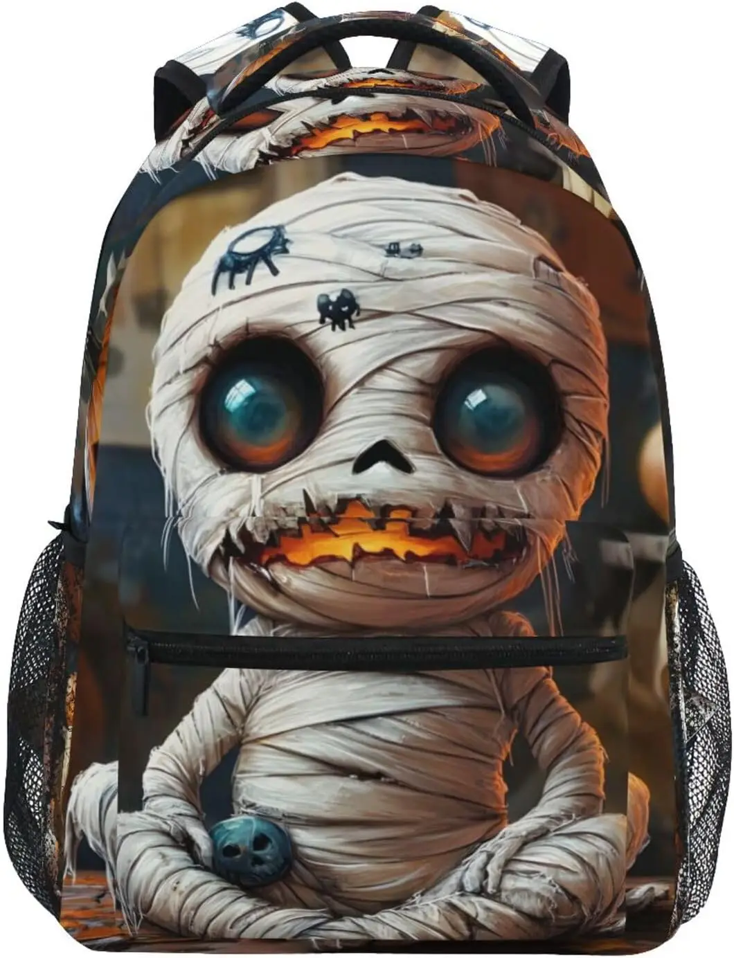 

Kid Backpacks (Halloween Mummy) , Boys Girls Schoolbags Book Bag Small Size