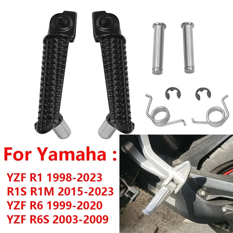

Motorcycle Foot Rests Pedal Front Footrest For YAMAHA YZF R6S 2003-2009 R6 1999-2020 R1S R1M 2015-2023 YZF R1 1998-2023 Pedal