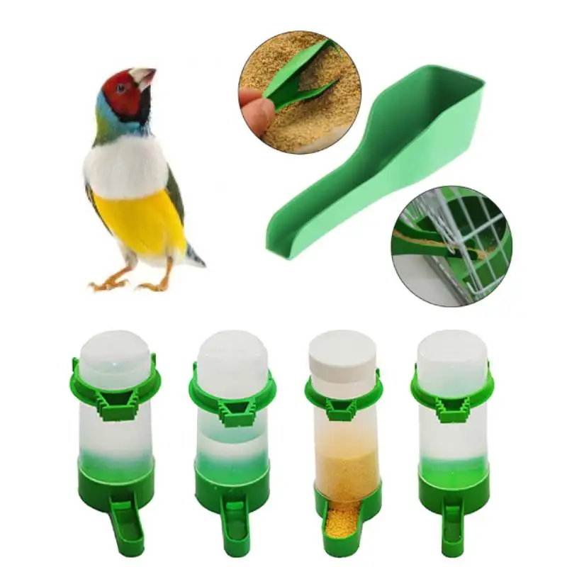 

1pcs Bird Water Drinker Feeder Automatic Drinking Fountain Pet Parrot Cage Bottle Drinking Cup Bowls Pet Bird Supplies Dispenser