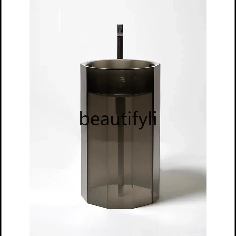 

Asmt59 Ромб цвет прозрачный кристалл смолы колонна искусство креативный умывальник встроенный напольный тип ретро цилиндр