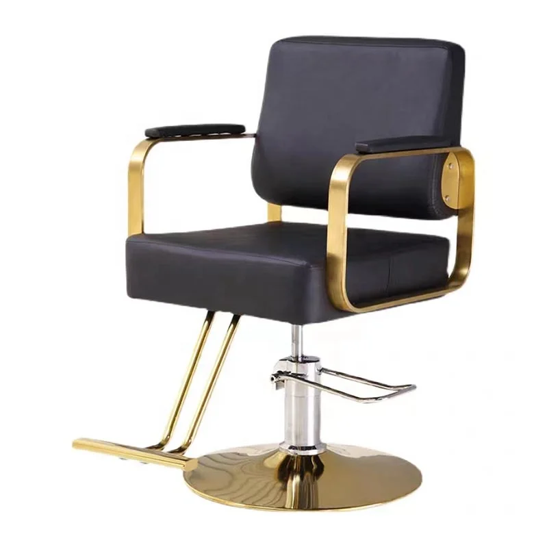 

Hairdressing Salon Chair up and Down White Barber Chairs Salon Furniture