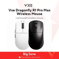 VGN VXE Dragonfly R1 Wireless Mouse with PAW3395 Sensor 52840 2KHz FPS Intelligent Speed Low Delay for Gaming And Office Use