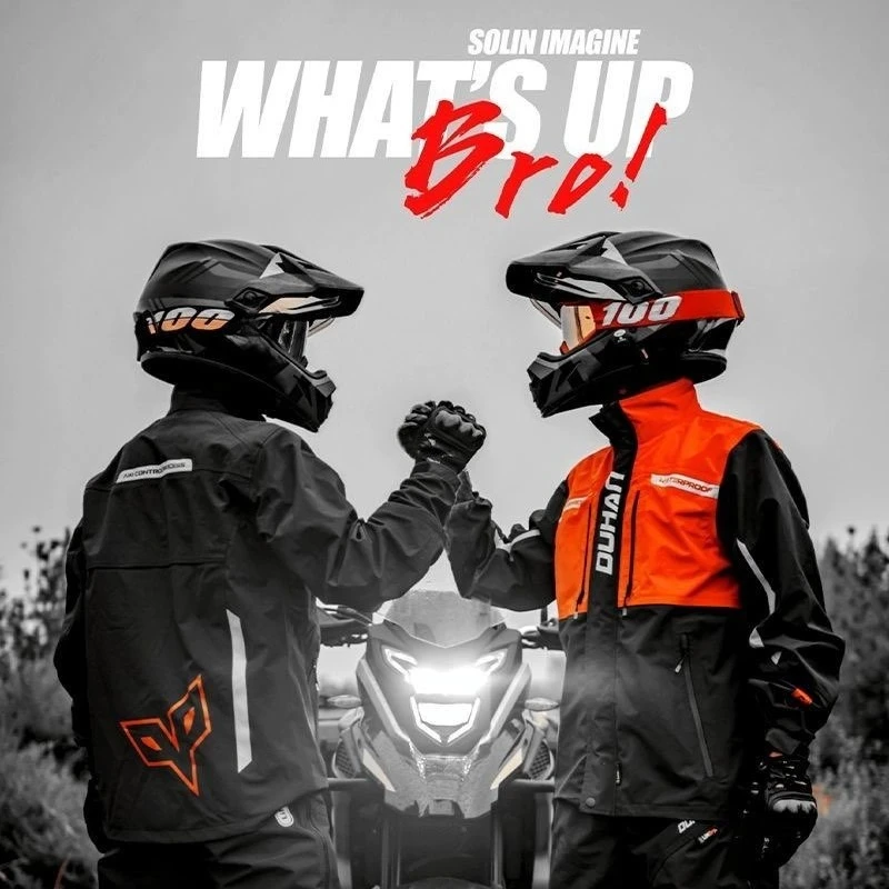 

Водонепроницаемый мотоциклетный костюм DUHAN: дышащий, светоотражающий, для езды на мотоцикле, комплект из куртки и брюк для мотокросса