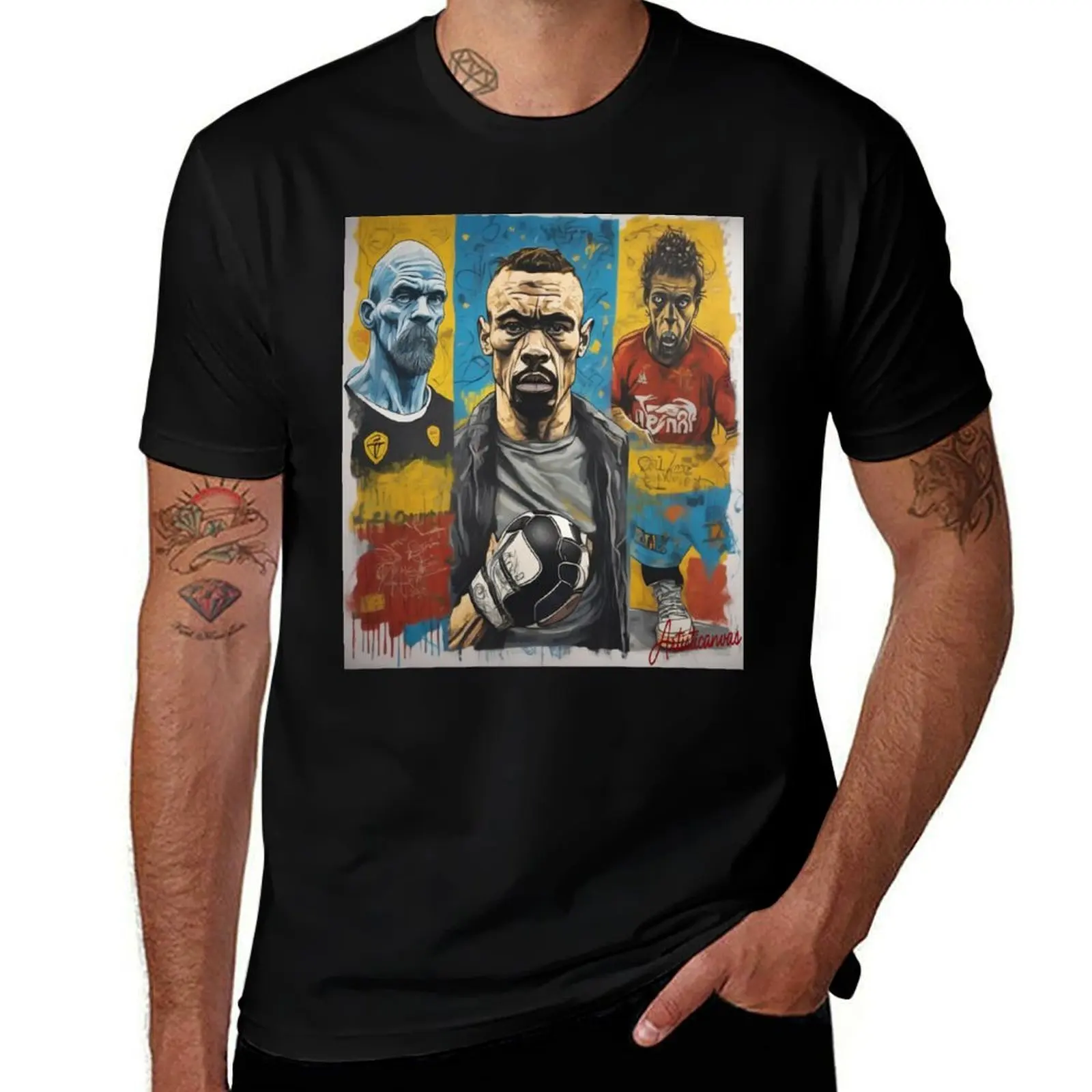 

Urban Heroes: Street Art of Modern Icons T-Shirt tops custom t shirt plus sizes summer top mens clothes