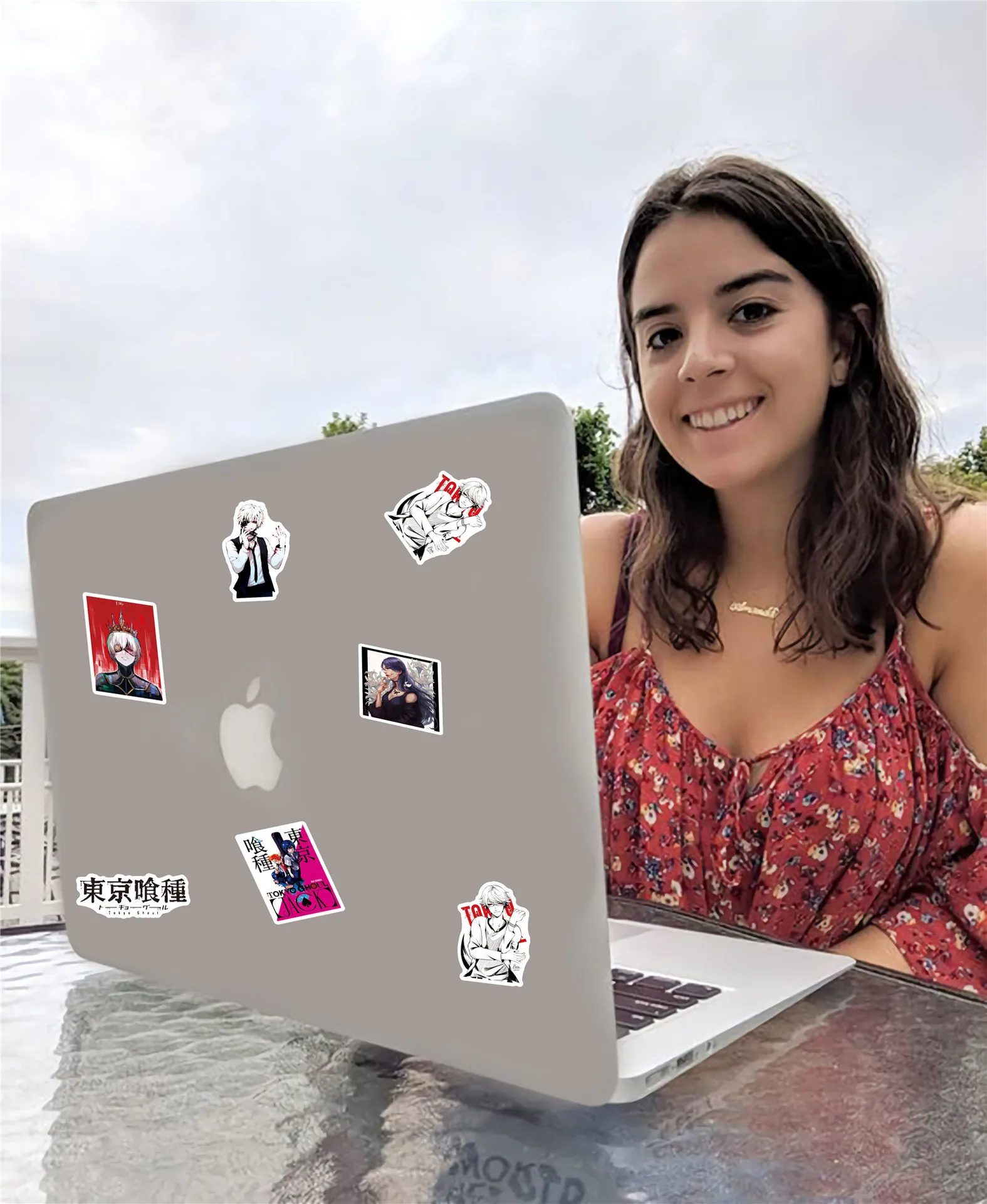 10/50 Uds okyo Ghoul pegatinas Cool Ghoul calcomanías de dibujos animados Anime Graffiti DIY decoración portátil guitarra coche bicicleta monopatín pegatina