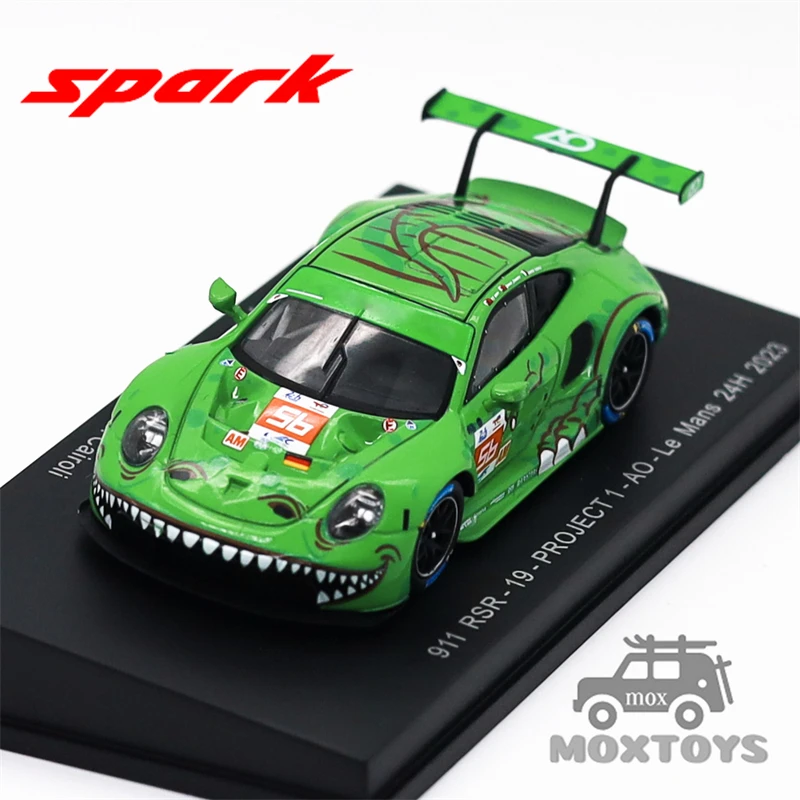 **Pre-Order** Spark 1:64 RSR -19 NO.56 PROJECT1-AO Le Mans 24H 2023 green Diecast Model Car **Pre-Order**