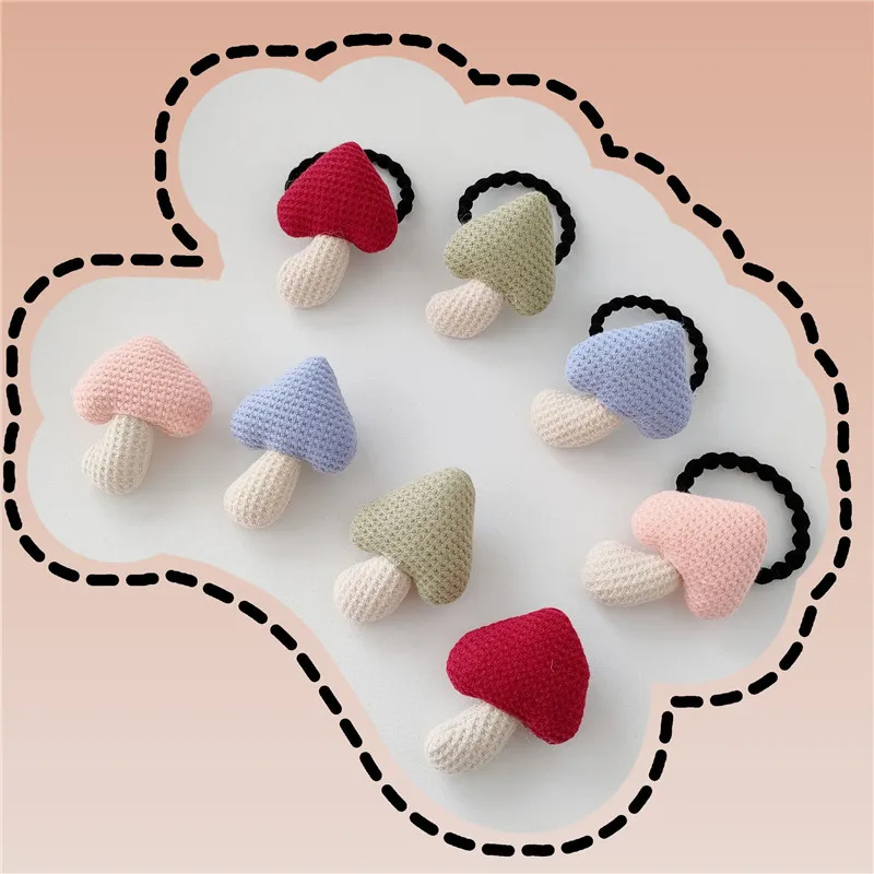 Versatile Mushroom Brooch and Ponytail Holder Cute Kawaii Resin Pin for Backpack Hat Jacket Accessory