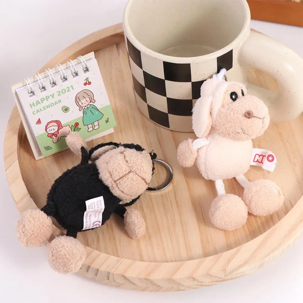 Decoração dos desenhos animados pingente animal chaveiro alpaca pelúcia chaveiro ovelha chaveiro de pelúcia alpaca chaveiro macio recheado pingente